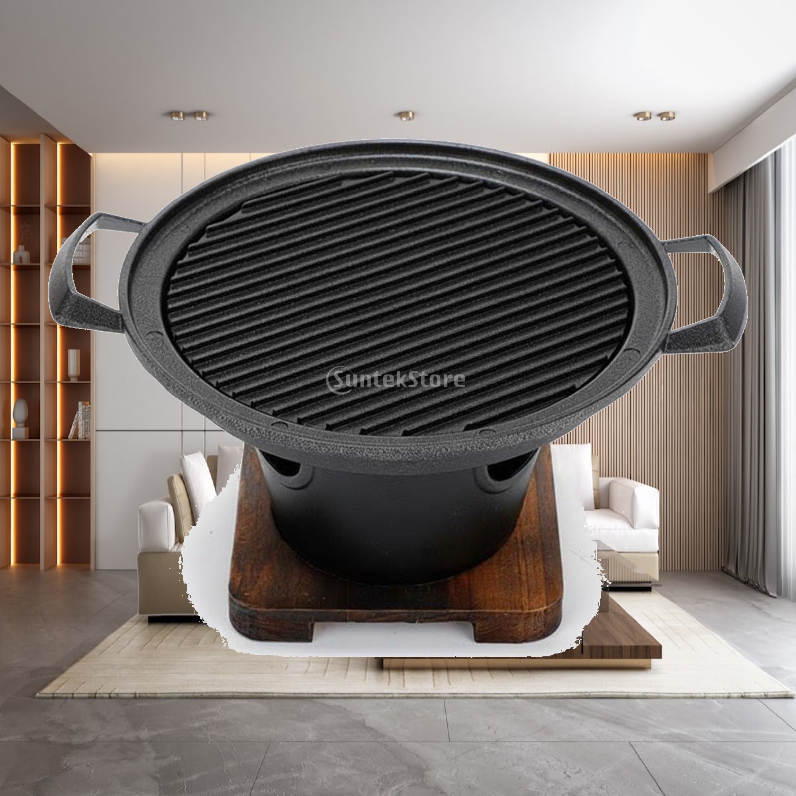 Korean Bbq Grill - Outdoor-Grill Mini Tischgrill Elektrische Antihaftpfanne Koreanischer