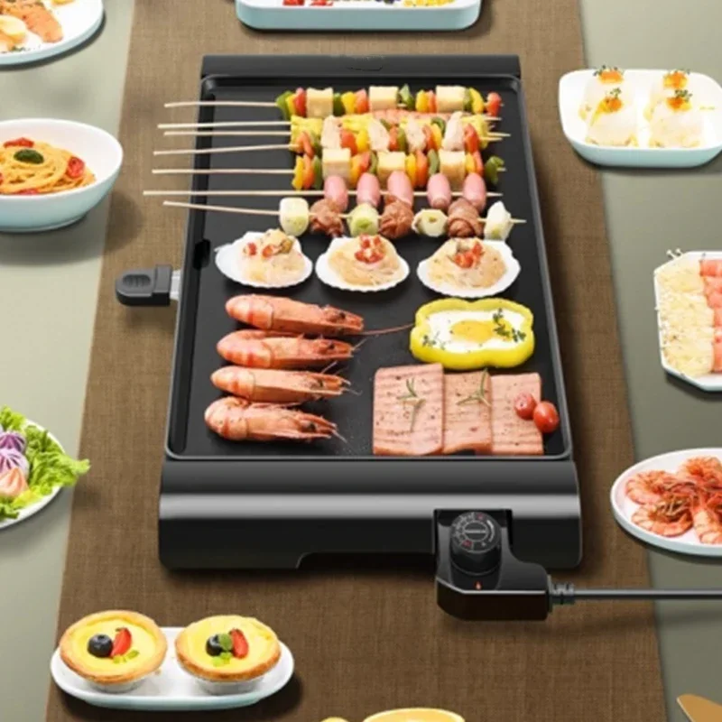 Korean Bbq Grill - Elektrischer Grill, rauchfreie elektrische Grillpfanne, antihaftbeschichteter