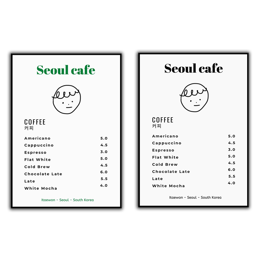 Korean Arts And Lifestyle - Seoul Cafe Print Wandkunst, bedruckbar, Südkorea-Poster,