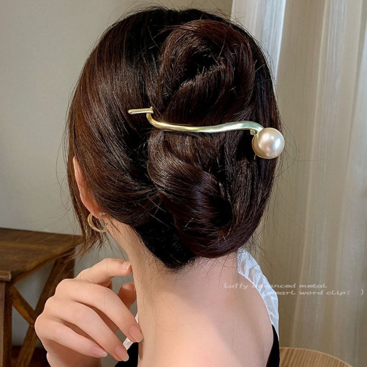 Elegante Glitzer-Perlen-Haarsp – Lifestyle Of Korean Bewertung und Preis