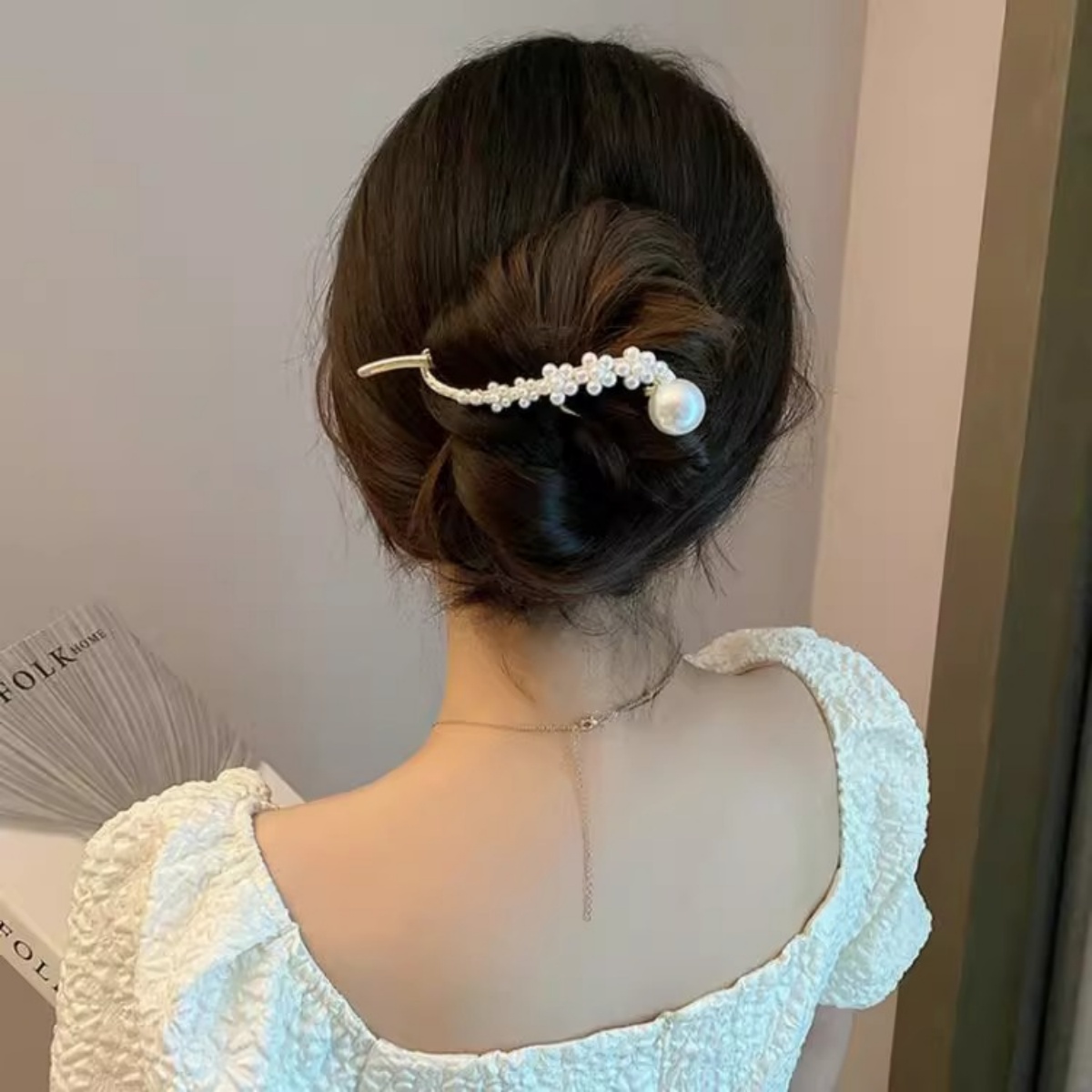 Elegante Glitzer-Perlen-Haarsp – Lifestyle Of Korean Bewertung und Preis